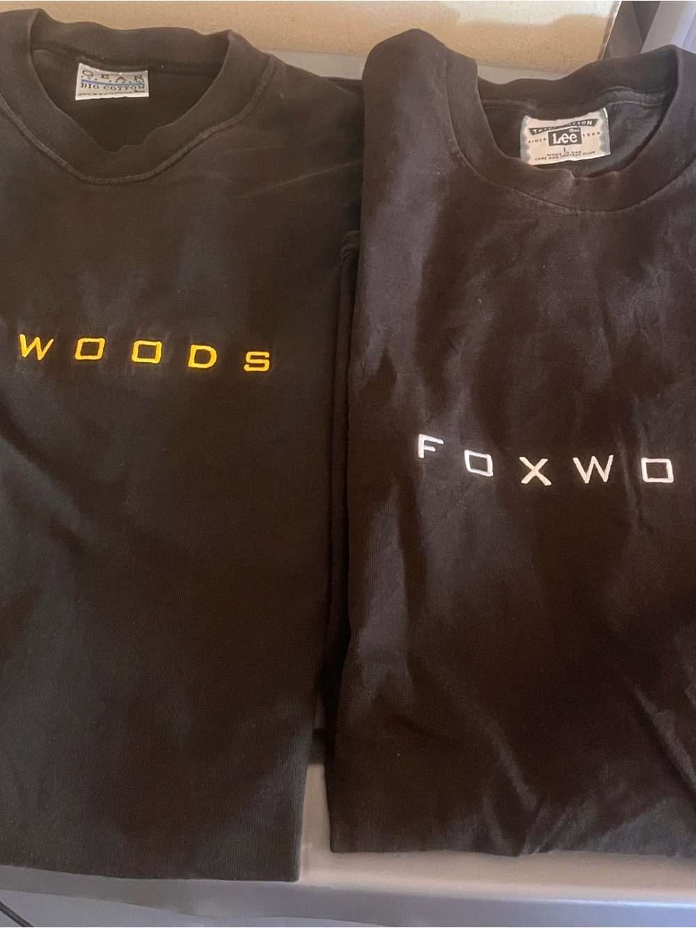 2 vintage embroidered foxwoods casino shirt bundle b3 lg connecticut